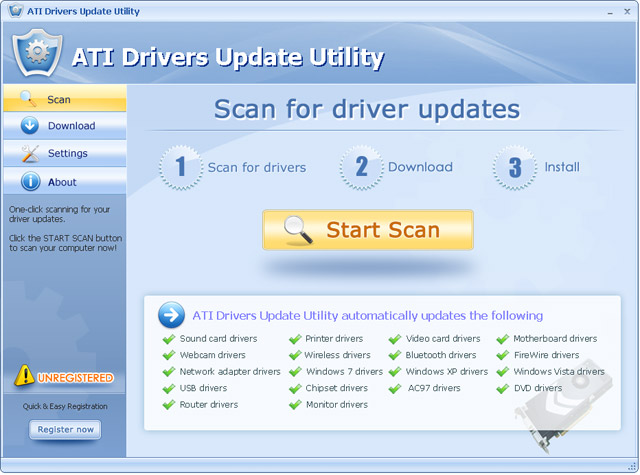 ATI Drivers Update Utility For Windows 7 64 bit 4.2