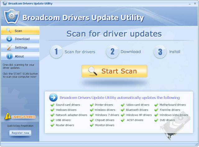 Broadcom Drivers Update Utility For Windows 7 64 bit 4.2